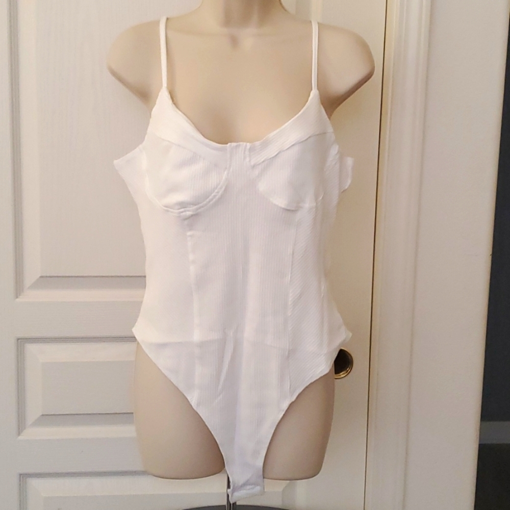 SHEIN | Rib-Knit Body Suit. Brand new